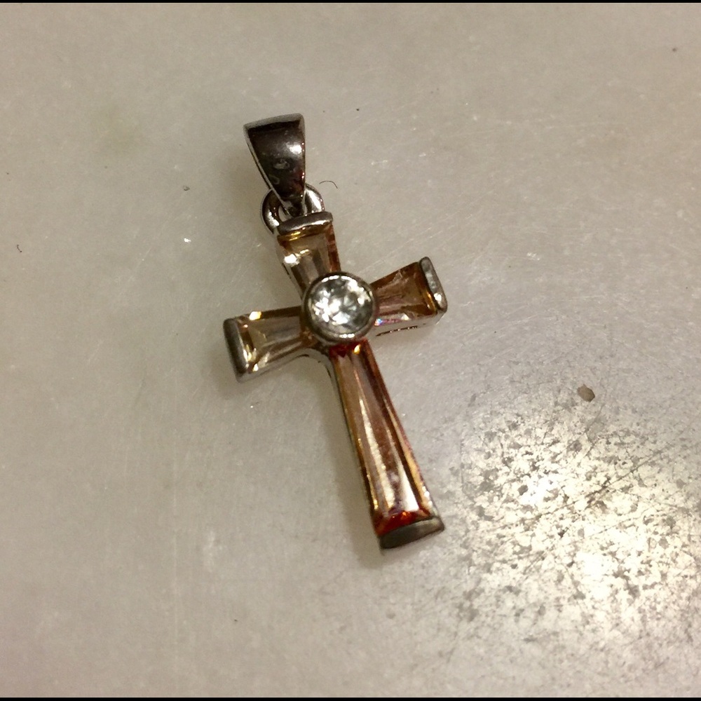Sterling & champagne cross